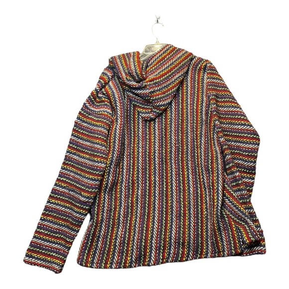 El Paso Saddle Blanket Co Baja Pullover Adult SMALL Surfer Drug Rug Camp Rainbow - Picture 3 of 7